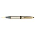 Picture of Waterman Expert Champagne Gold Trim Fountain Pen Medium Nib