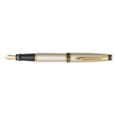 Picture of Waterman Expert Champagne Gold Trim Fountain Pen Medium Nib