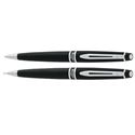 Picture of Waterman Expert II Black Matte Chrome Trim Pen and Pencil Set