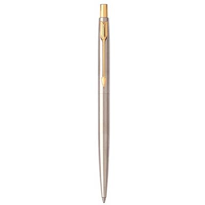 Parker IM Brushed Steel Ballpoint Pen & Sorrento Medium Leather Journal