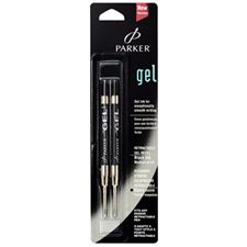 Picture of Parker Gel Roller Refills Black Medium Point (2 Per Card)