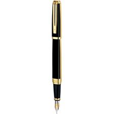 Picture of Waterman Exception Night and Day Gold Trim Fountain Pen Medium Nib