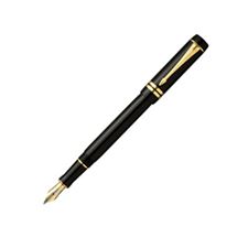 Picture of Parker Duofold Black Gold Trim International Fountain Pen Medium Nib