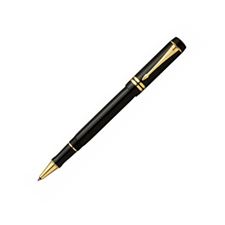 Picture of Parker Duofold Black Gold Trim Rollerball Pen