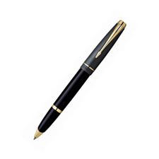 Picture of Parker  100 Cobalt  Black Gold Trim  Rollerball Pen