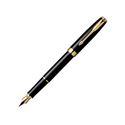 Picture of Parker Sonnet Laque Black Gold Trim Fountain Pen Medium Nib