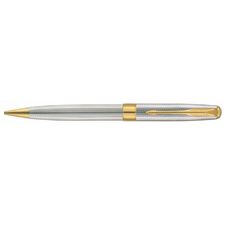 Picture of Parker Sonnet Cascade Silver Plated Gold Trim Ballpoint Pen