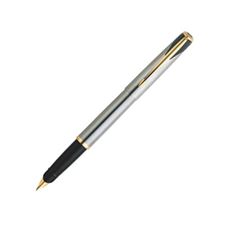 Picture of Parker Inflection Stainless Steel Gold Trim Fountain Pen Medium Nib