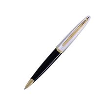 Picture of Waterman Carene Deluxe Black Lacquer and Silver Ballpoint Pen