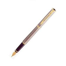 Picture of Waterman Preface Silver-Plated Gold Trim Fountain Pen Fine Nib