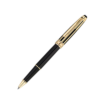 Montblanc Meisterstuck Solitaire Doue Gold and Black Classique Fountain Pen Store 420 1312