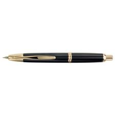 Picture of Namiki Vanishing Point Black and Gold Fountain Pen Broad Nib