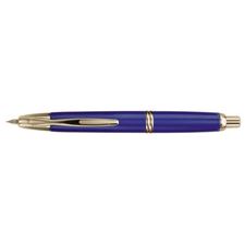 Picture of Namiki Vanishing Point Blue and Gold Fountain Pen Fine Nib