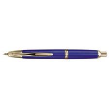 Picture of Namiki Vanishing Point Blue and Gold Fountain Pen Medium Nib