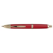 Picture of Namiki Vanishing Point Red and Gold Fountain Pen Fine Nib