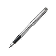 Picture of Parker Sonnet Chiseled Tartan Silver Trim Fountain Pen Medium Nib