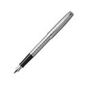 Picture of Parker Sonnet Chiseled Tartan Silver Trim Fountain Pen Broad Nib