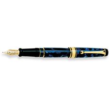 Picture of Aurora Optima Auroloide  Blue Fountain Pen