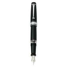 Picture of Aurora Optima Resin Black with Chrome Plated Trim Fountain Pen