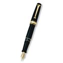 Picture of Aurora Optima Resin Black with Gold Plated Trim Fountain Pen