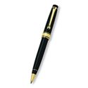 Picture of Aurora Optima Resin Black with Gold Plated Trim Ballpoint Pen