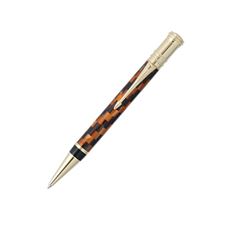 Picture of Parker Duofold Checks Amber Ballpoint Pen