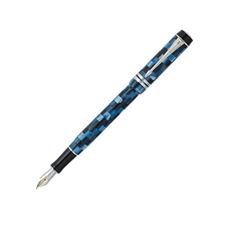 Picture of Parker Duofold Checks Blue Fountain Pen Medium Nib