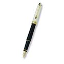 Picture of Aurora 88 Ottantotto Sterling Silver Cap and Black Barrel Small Fountain Pen