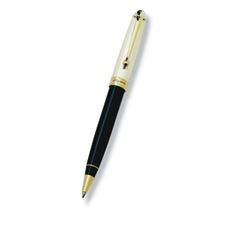 Picture of Aurora 88 Ottantotto Sterling Silver Cap and Black Barrel Ballpoint Pen
