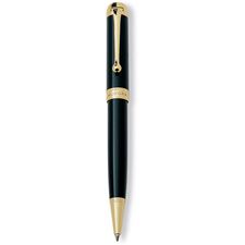 Picture of Aurora Talentum Classic Black with Gold Trim Ballpoint Pen