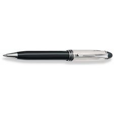 Picture of Aurora Ipsilon Silver Sterling Silver Cap and Black Barrel Ballpoint Pen