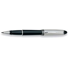 Picture of Aurora Ipsilon Metal Chrome Plated Cap with Black Barrel Rollerball Pen