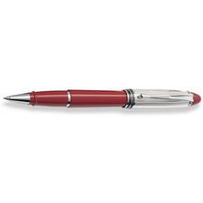 Picture of Aurora Ipsilon Silver Sterling Silver Cap and Red Barrel Rollerball Pen