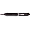 Picture of Aurora Ipsilon Deluxe Black with Chrome Trim Ballpoint Pen