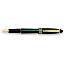 Picture of Aurora Ipsilon Resin Green Fountain Pen Broad Nib