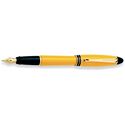 Picture of Aurora Ipsilon Resin Yellow Fountain Pen Italic Broad Nib