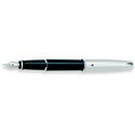 Picture of Aurora Style Black Barrel with Chrome Cap Fountain Pen