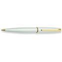 Picture of Aurora Style Chrome Barrel and  Cap with Gold Trim Ballpoint  Pen