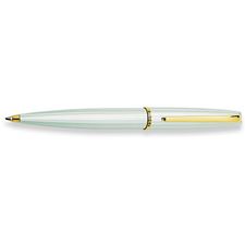 Picture of Aurora Style Chrome Barrel and  Cap with Gold Trim Ballpoint  Pen