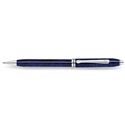 Picture of Cross Townsend Midnight Blue Lacquer Silver Trim Ballpoint Pen - Collectible