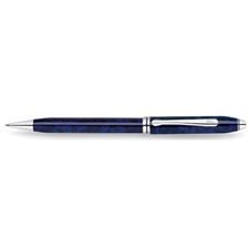 Picture of Cross Townsend Midnight Blue Lacquer Silver Trim Ballpoint Pen - Collectible