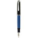 Picture of Pelikan Souveran 805 Black And Blue Fountain Pen Broad Nib