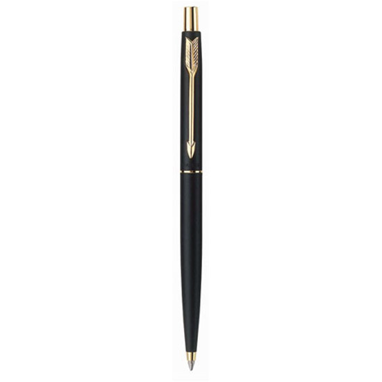 2x Parker Classic Matte Black GT Ball Pen Original New Parker Gold Clip Pen