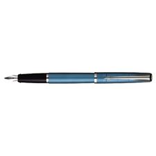 Picture of Parker Latitude Slate Blue Chrome Trim Fountain Pen Medium Nib