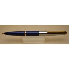 Picture of Parker 45 Blue Gold Trim with Dome Fountain Pen Medium Nib