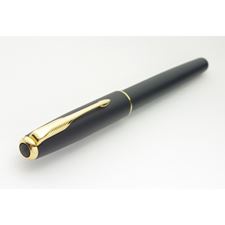 Picture of Parker Sonnet Matte Black Gold Trim Rollerball Pen