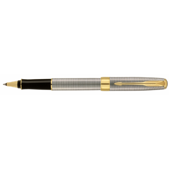 Regulatie vaak verlegen Parker Sonnet Sterling Silver Cisele Gold Trim Rollerball Pen-Montgomery  Pens Fountain Pen Store 212 420 1312
