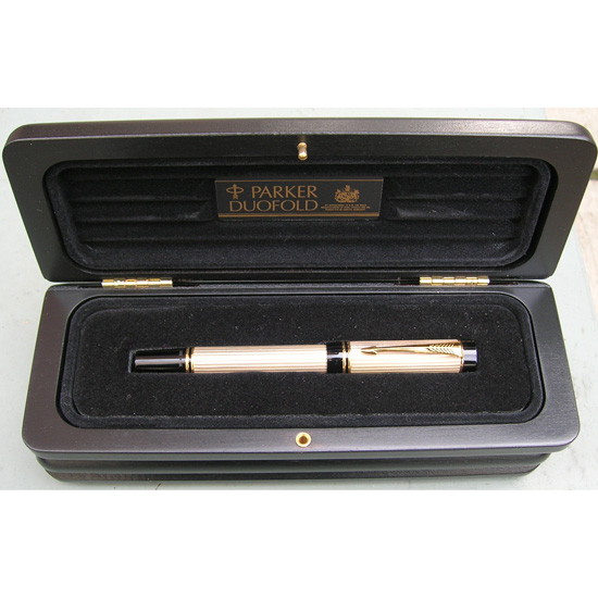 Parker Duofold International Sterling Silver Fountain Pen Barrel