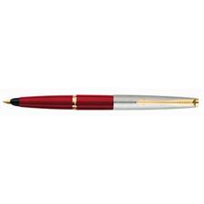 Picture of Parker 45 Burgundy Gold Trim with Flat Top Fountain Pen Medium Nib
