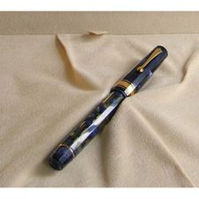 Picture of Omas Extra Lucens Blue Fountain Pen Fine Nib Number 0581 of 1000